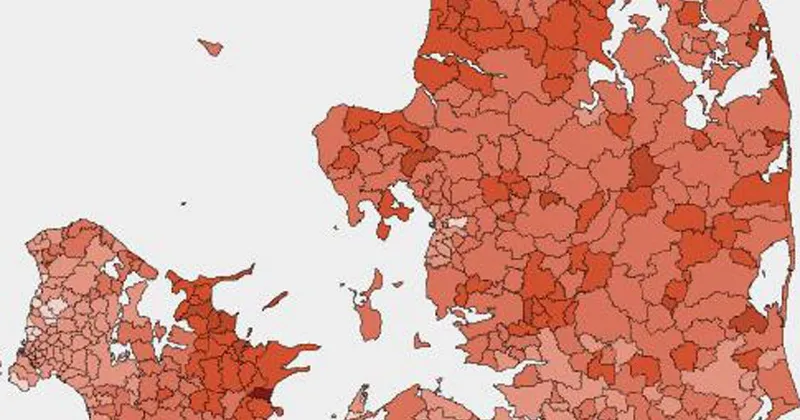 Sjældne efternavne og deres geografiske udbredelse